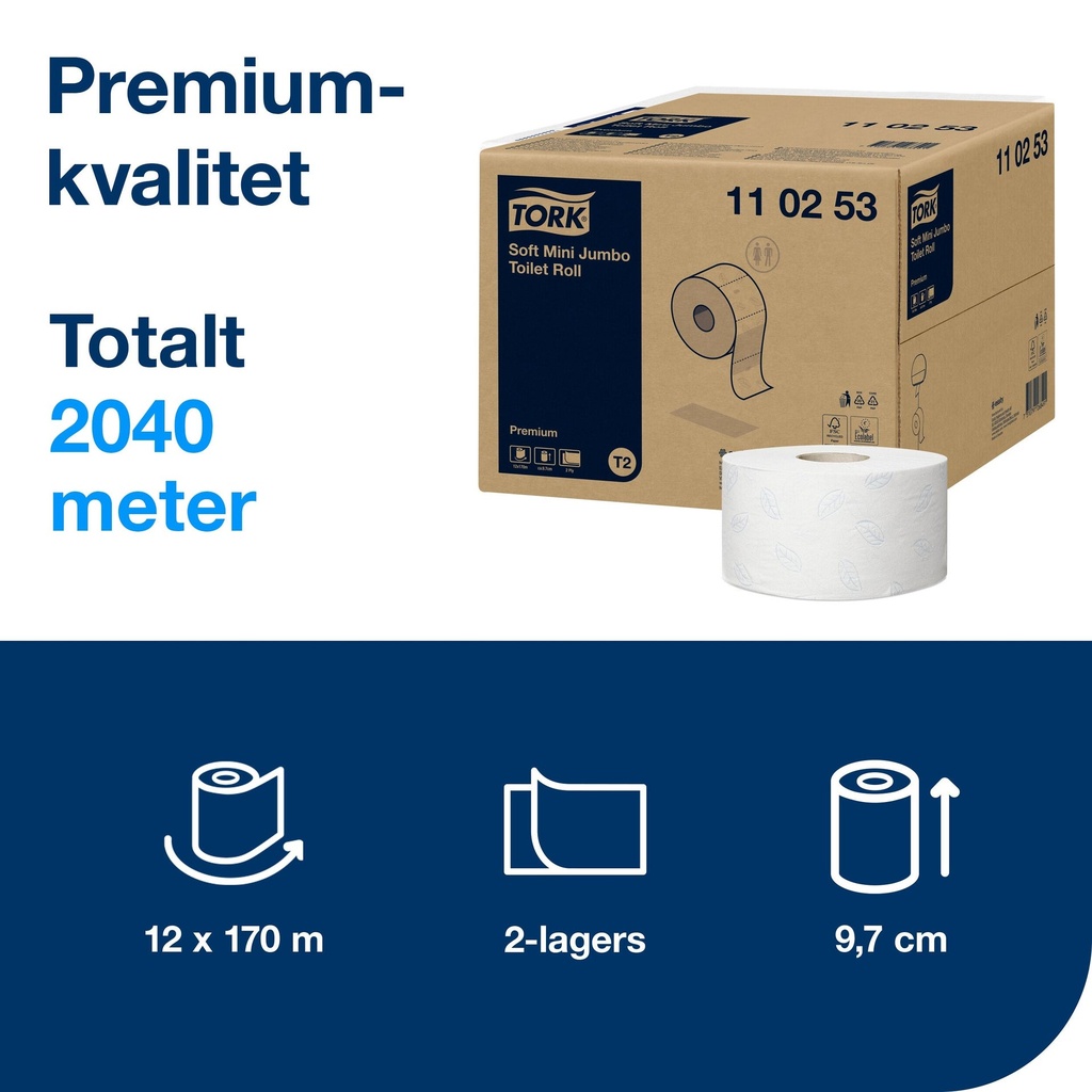 Toalettppr Tork Premium T2 12/
