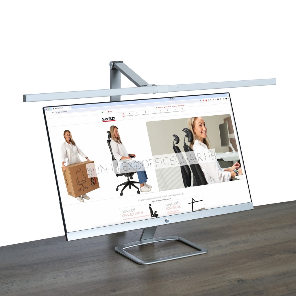 Skrivbordslampa Screenlite,vit