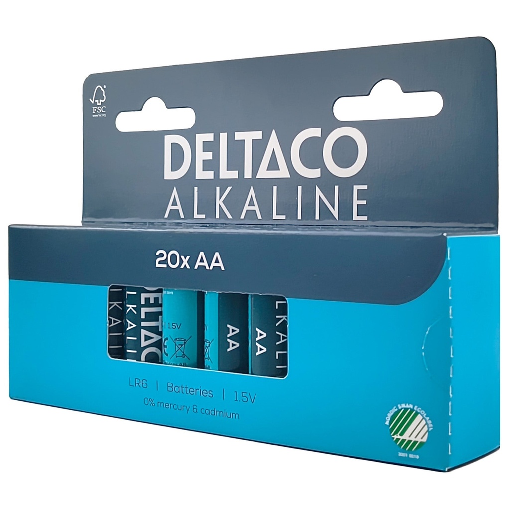 Batteri Alk AA LR6 20/fp