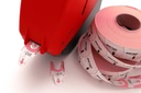 Nummerlappar  T90  rosa   6/fp