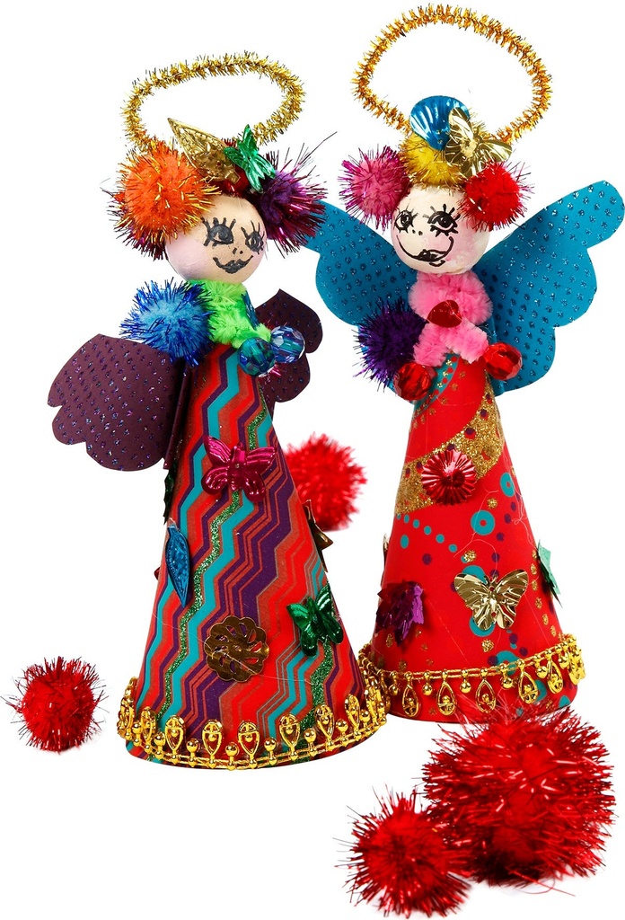 Pompombollar glitter 100/fp