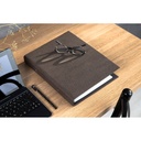 Ringpärm Bigso canvas brun