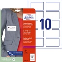 Etikett L4785 namnskylt textil 80x50mm 200 st/fp