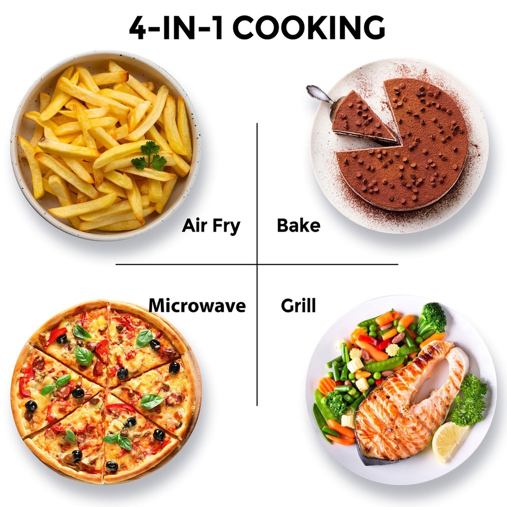 Mikrovågsugn 26L Grill/Airfry