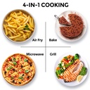 Mikrovågsugn 26L Grill/Airfry