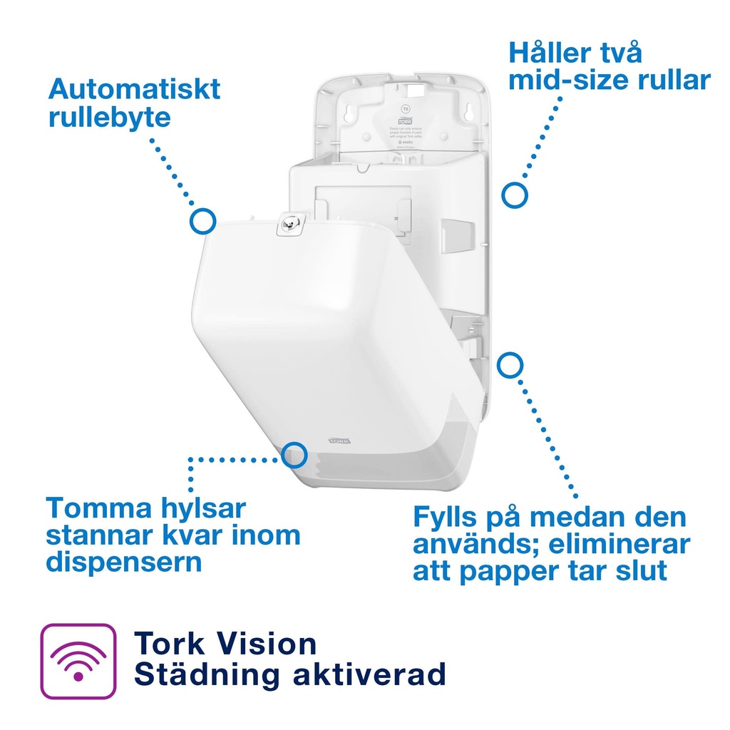 Dispenser Tork T6          vit