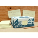 Notisblock Recycled 75x125 mm gul 12-pack