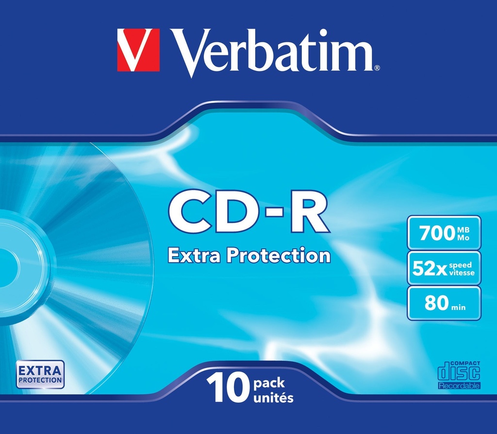 CD-R Verbatim Slimcase 10/fp