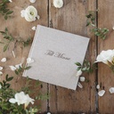 Bok PS Till Minne rough linen