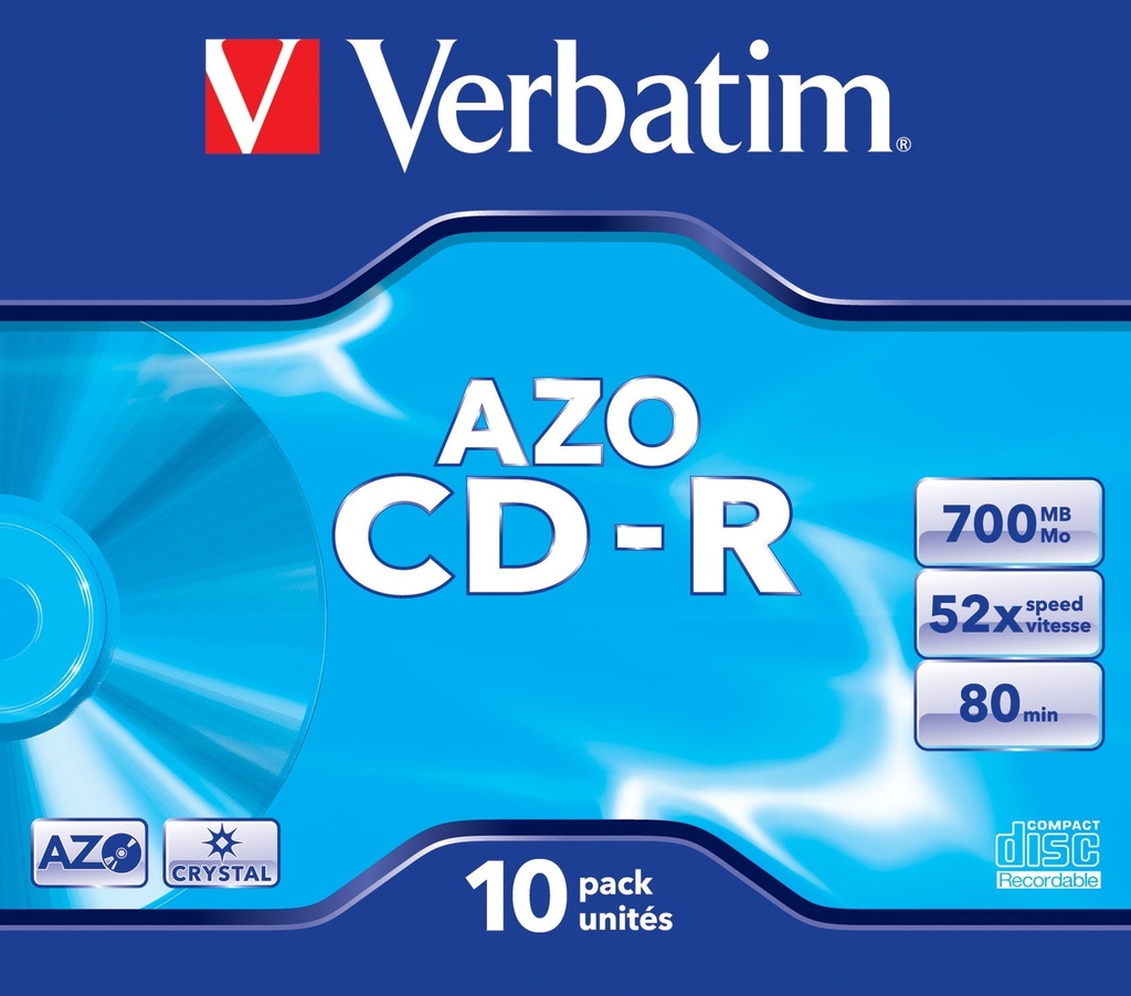 CD-R Verbatim Jewelcase 10/fp