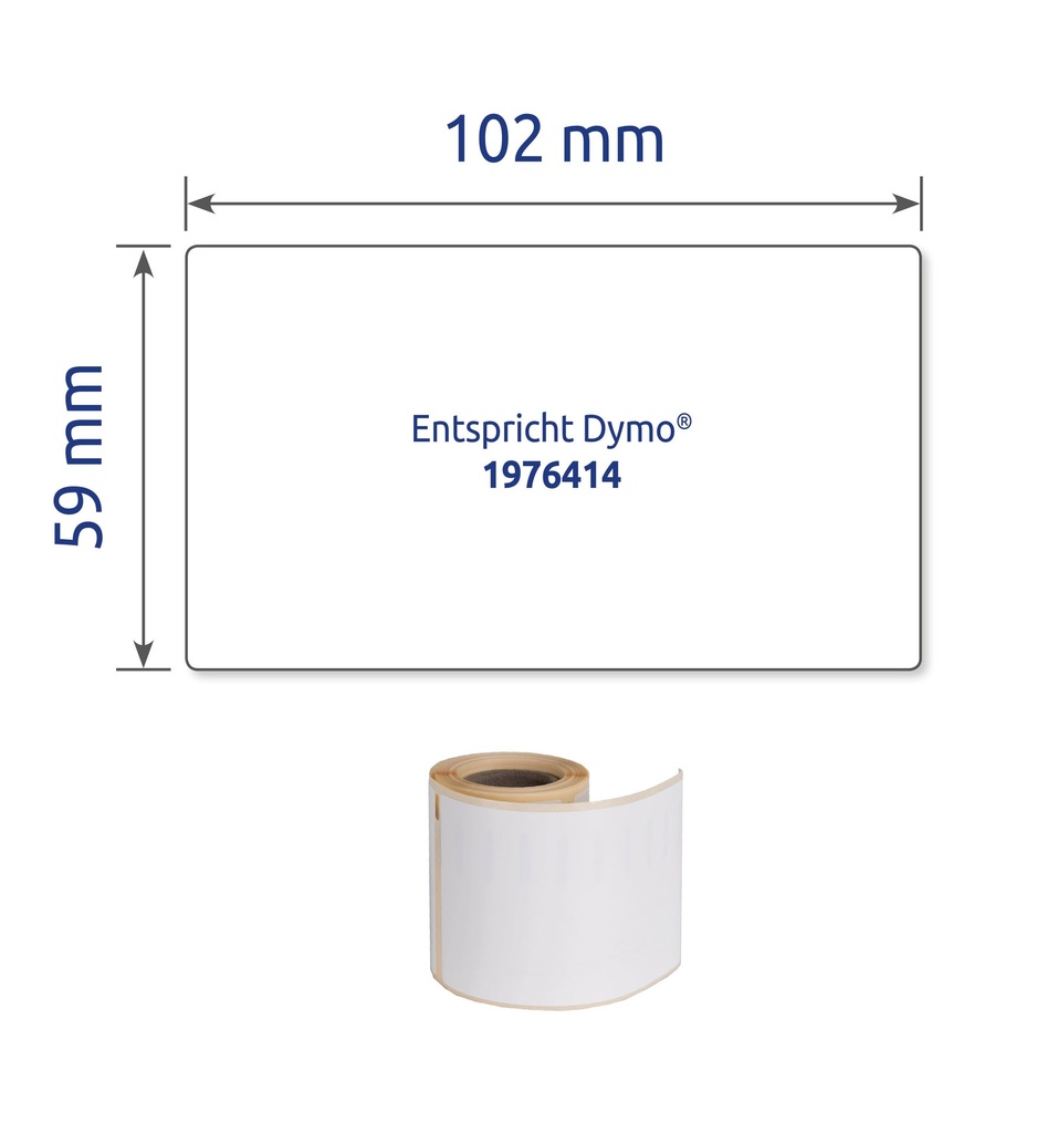 Etikett Avery durable 59x102mm