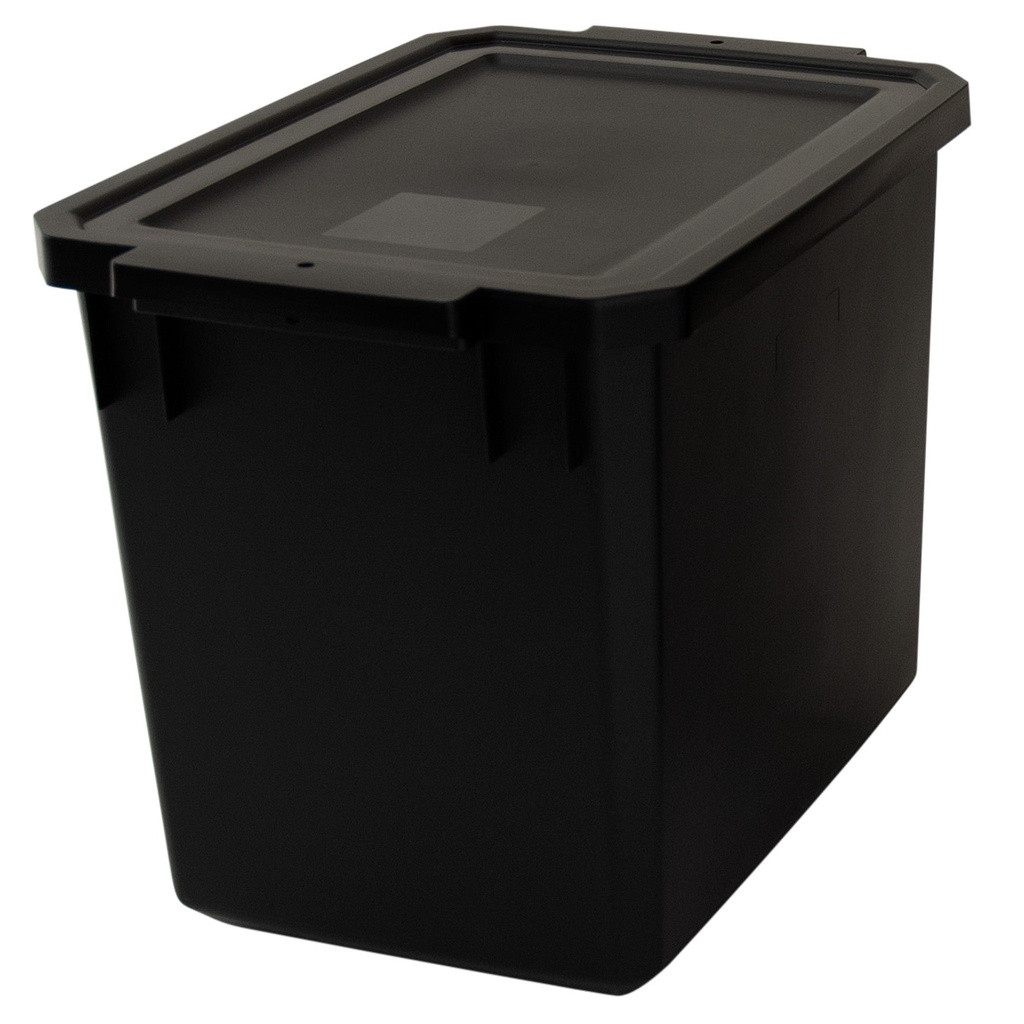 PLASTKÄRL 25 L SVART ÅTERVUNNE
