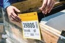 Plastficka A5L trådb gul 50/fp