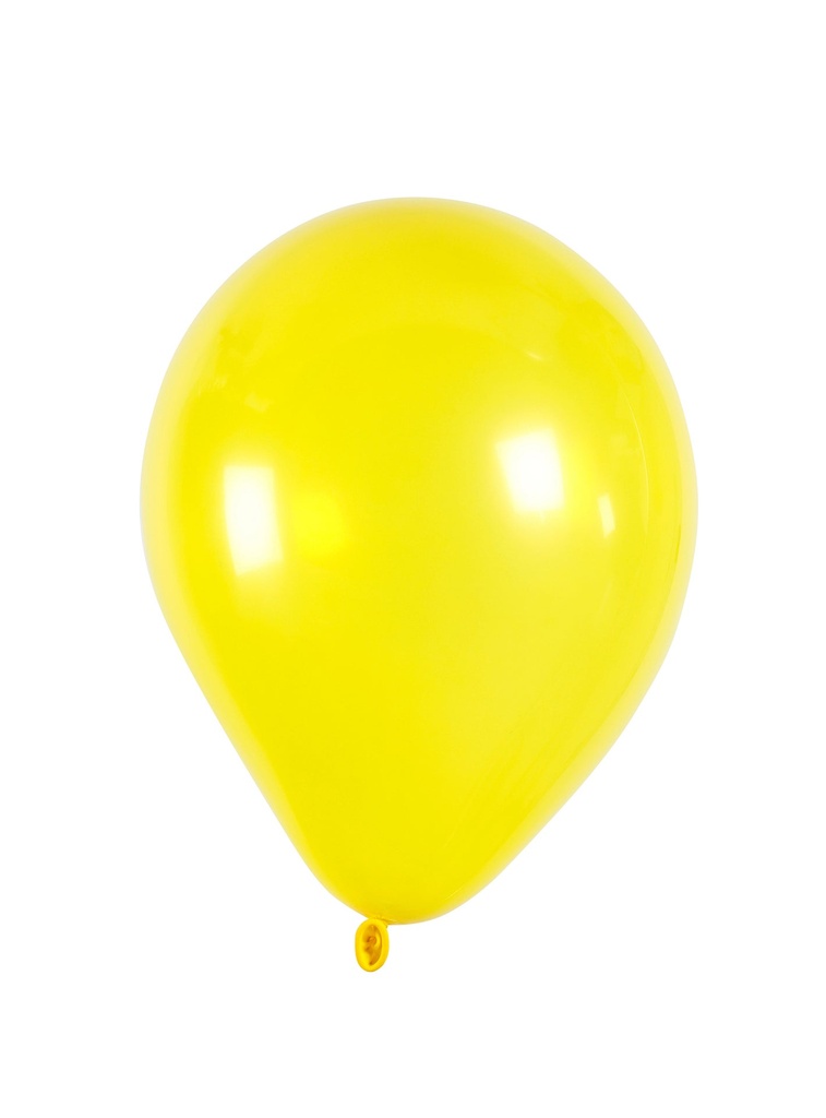 Ballonger rund 23cm gul 10/fp