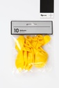 Ballonger rund 23cm gul 10/fp