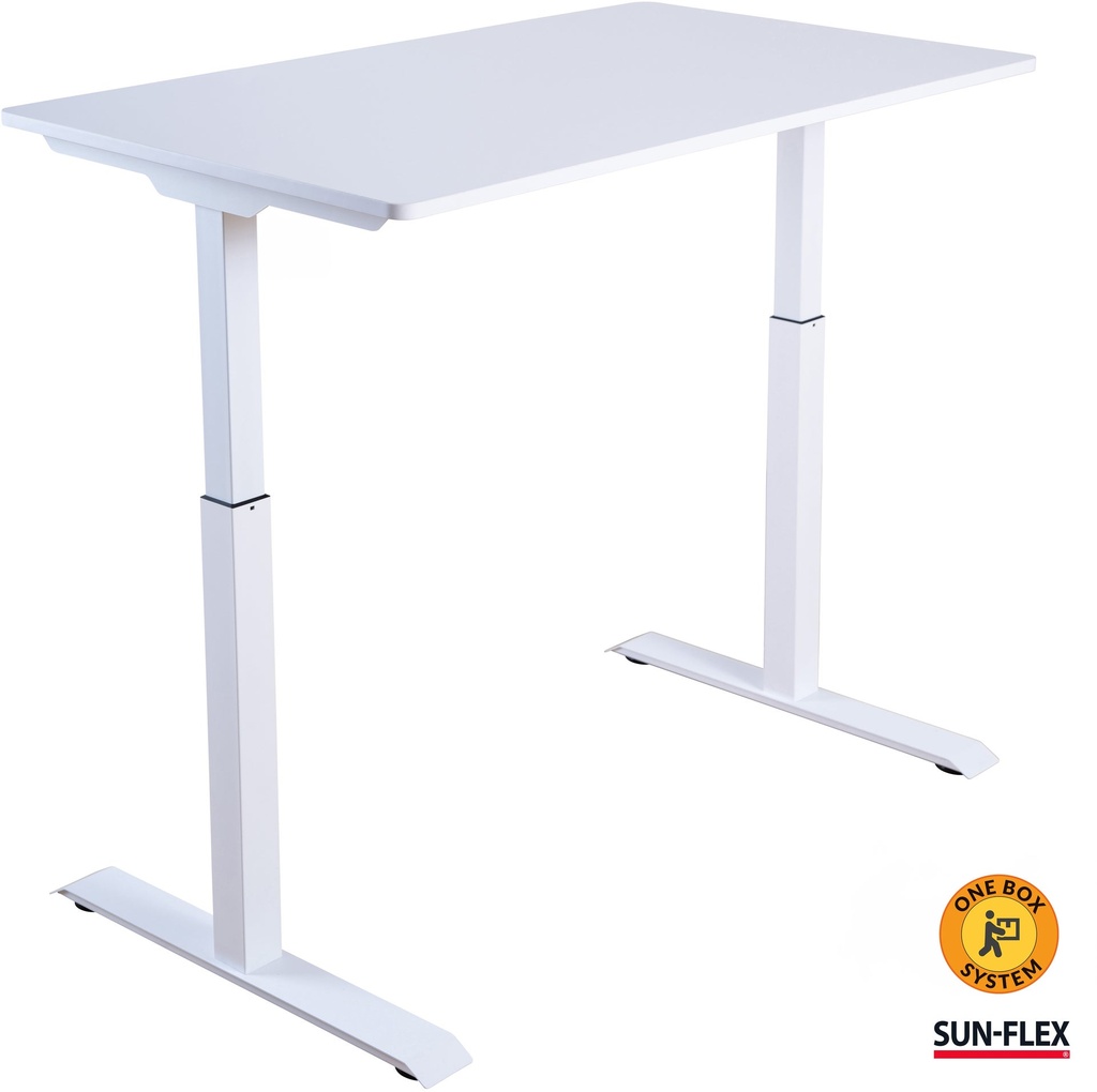 Skrivbord höj-sänk 120x60 vit
