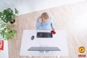 Skrivbord höj-sänk 120x60 vit