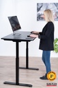 Skrivbord höj-sänk 120x60 sv