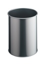 Papperskorg metall 15l silver