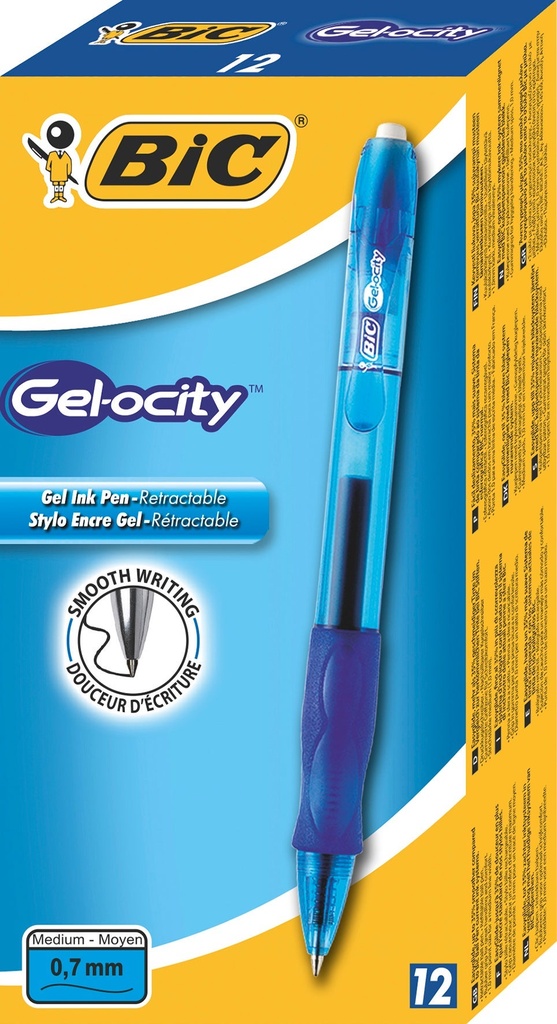 Gelpenna Bic Gelocity blå