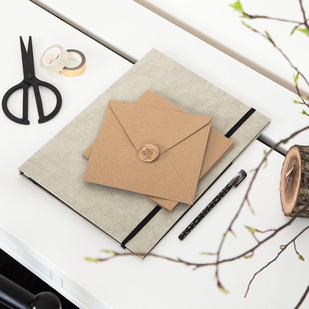 Mapp Paulina A4 canvas linen