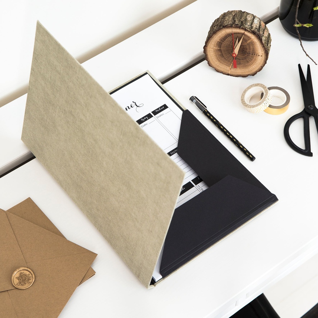 Mapp Paulina A4 canvas linen