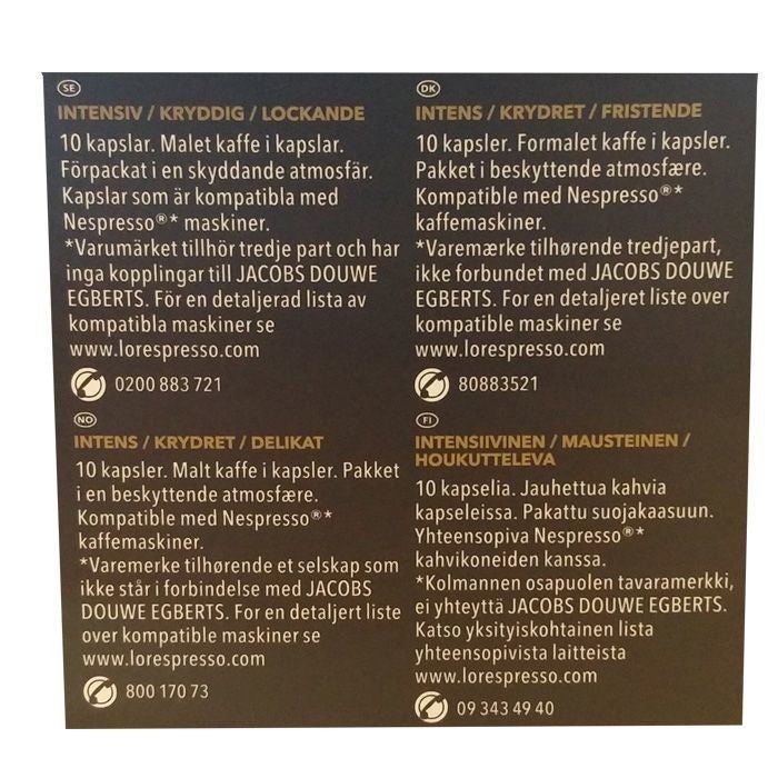 Kaffekapsel Lor Lungo prof 10p