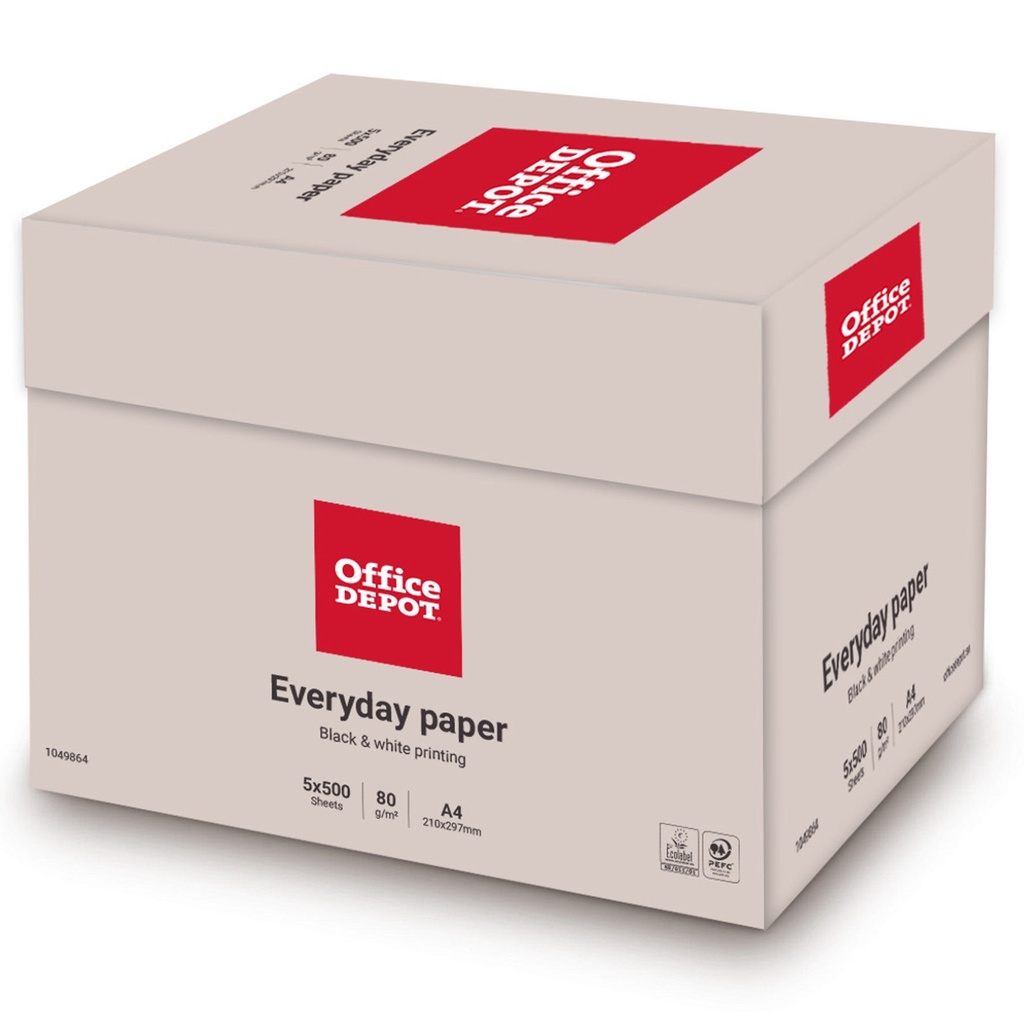 Kopieringspapper Non-stop Everyday 80g A4 2500krt