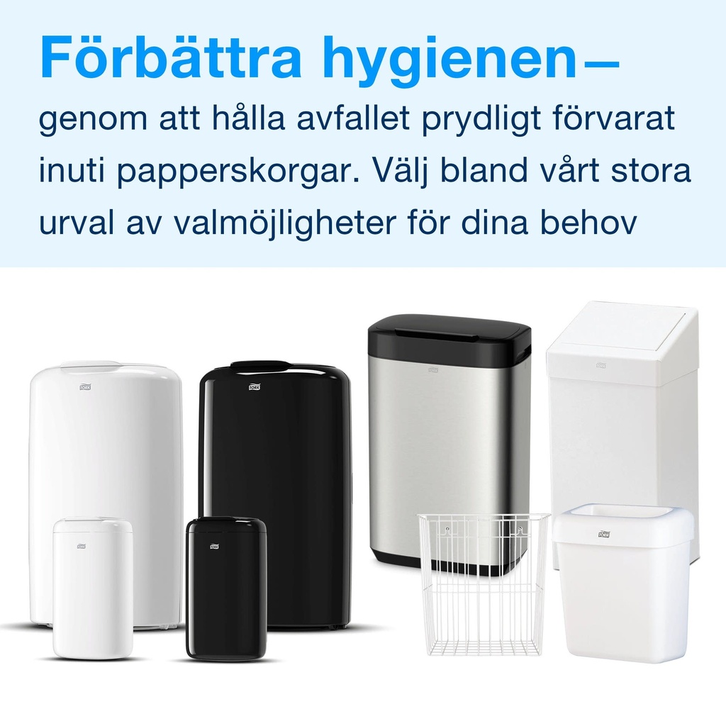 Papperskorg Tork B3        vit