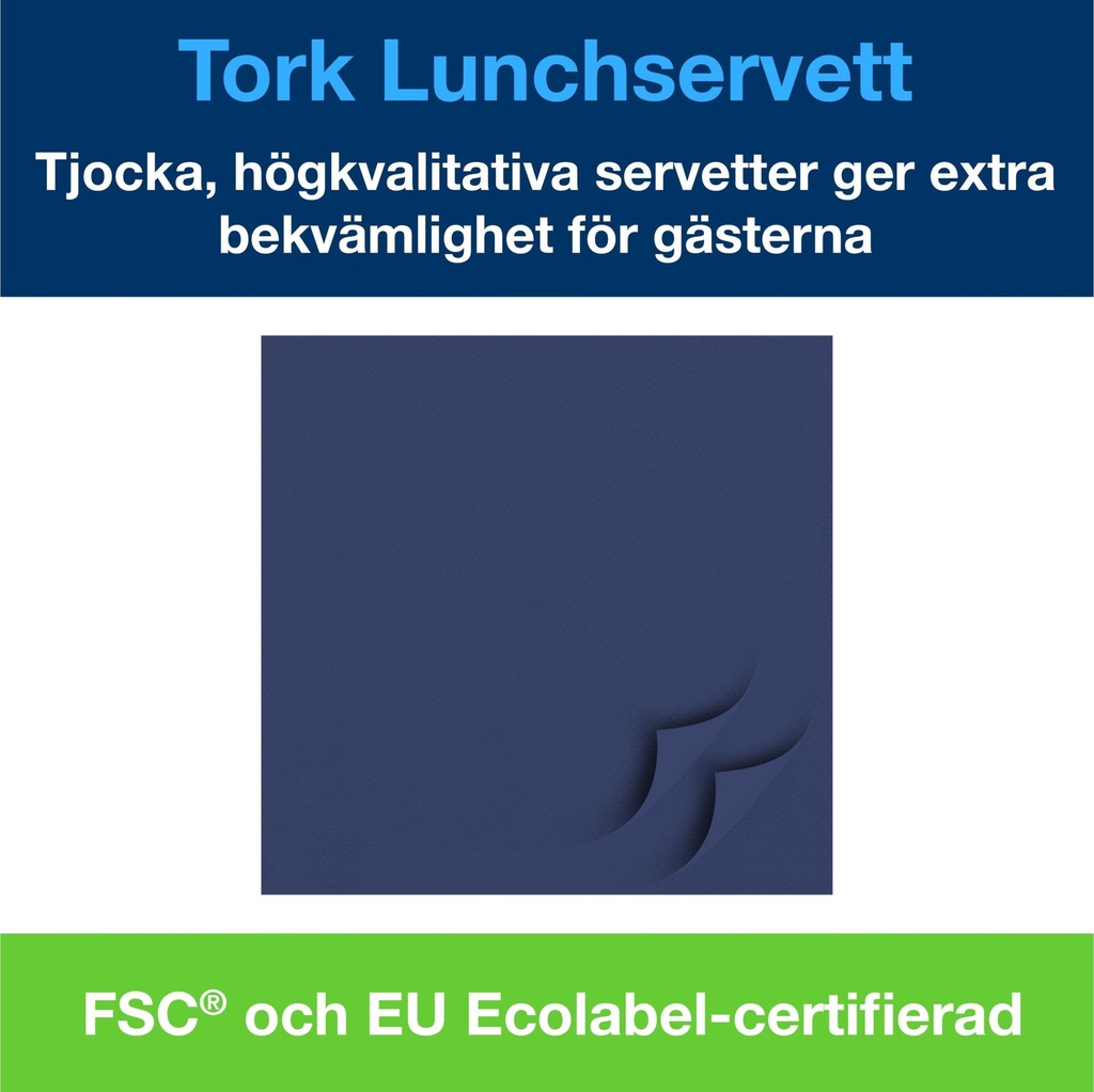 Tork mjuk lunchservett mörkblå