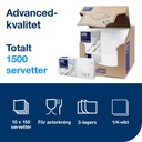 Tork mjuk lunchservett vit 33x