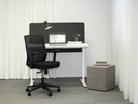 Skrivbord el vit/vit 1200x600