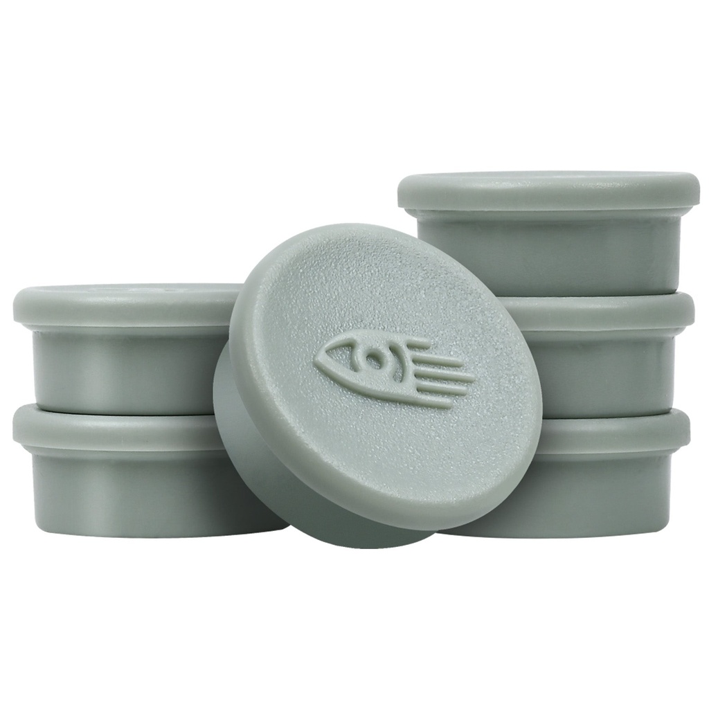 Magnet 20mm soft green 10-p