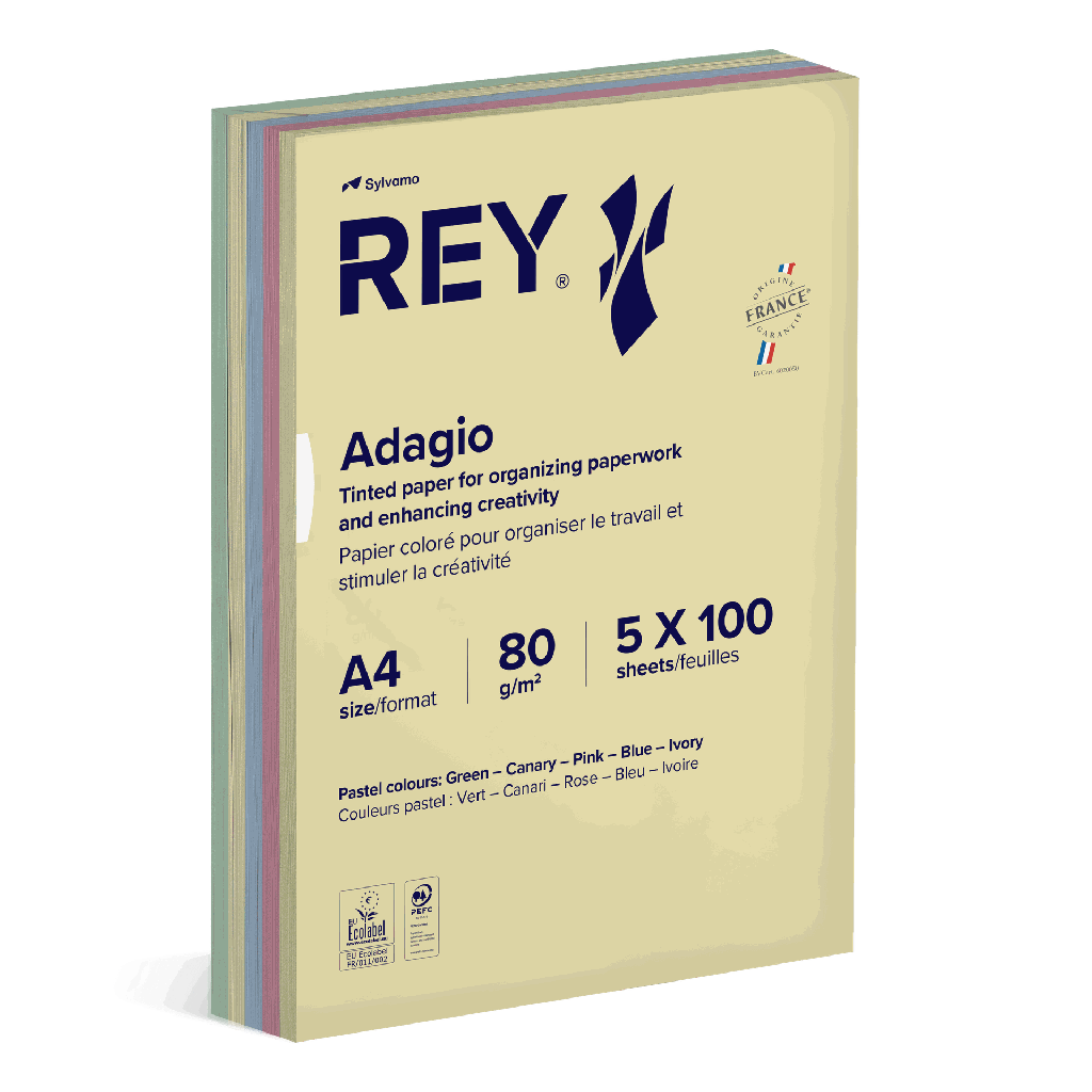 Papper A4 80g pastel 500/fp