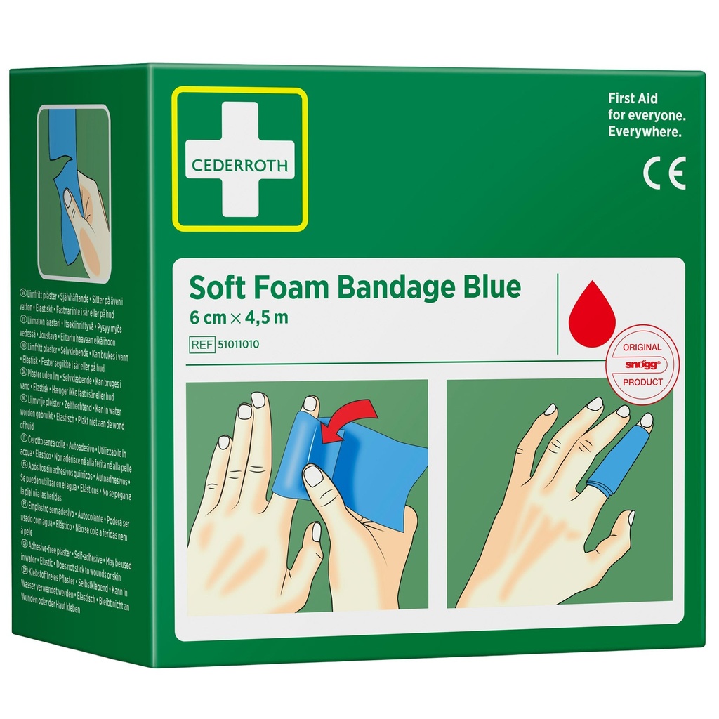 Bandage Soft Foam Bandage Blue