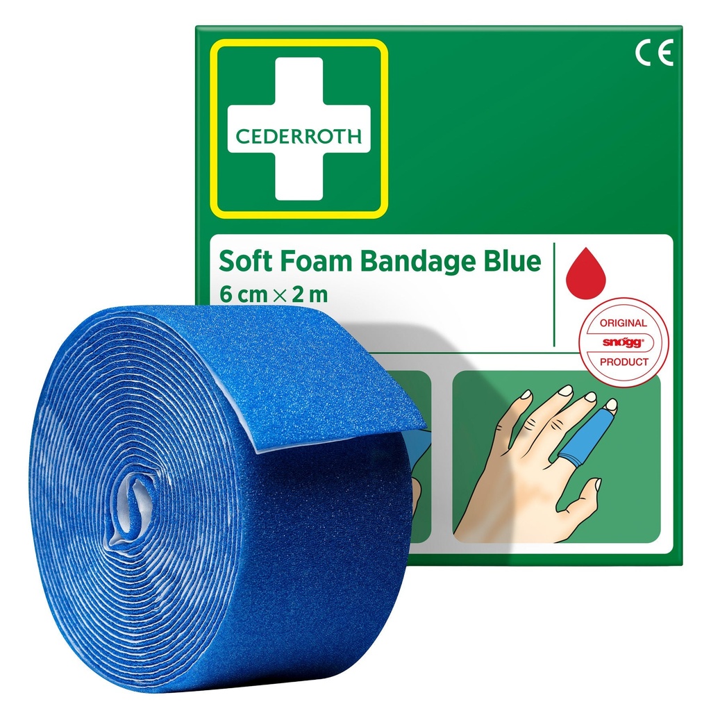 Bandage Soft Foam Bandage Blue