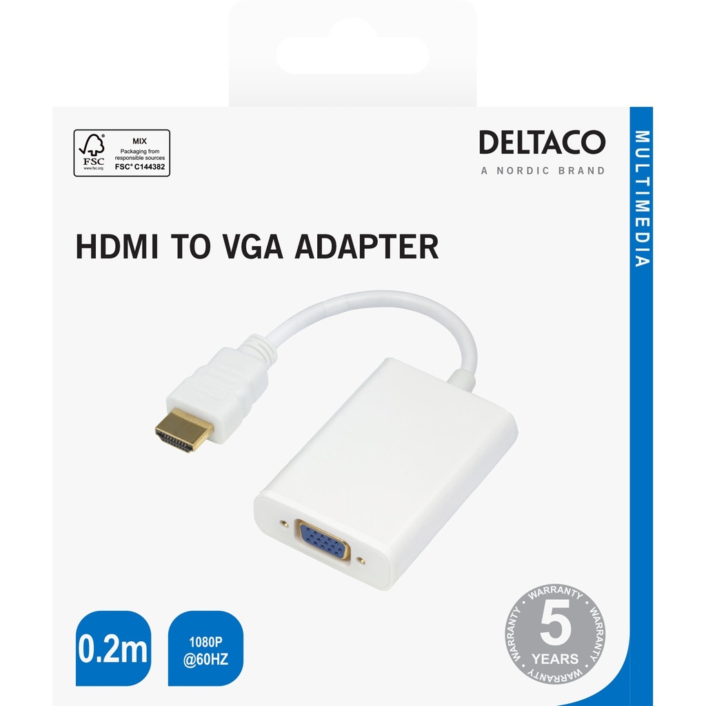 Adapter HDMI till VGA 0,2m