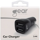 GEAR Laddare 12/24V 2xUSB-A 3,