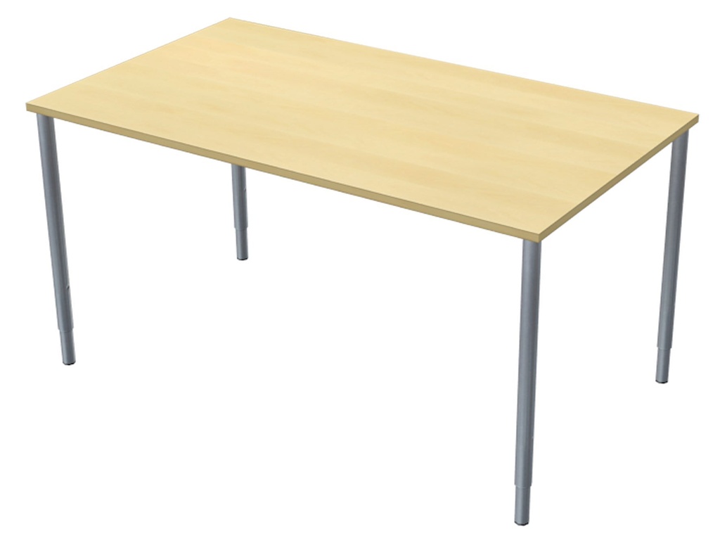 Skrivbord 140x80cm björkmel/si