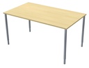 Skrivbord 140x80cm björkmel/si