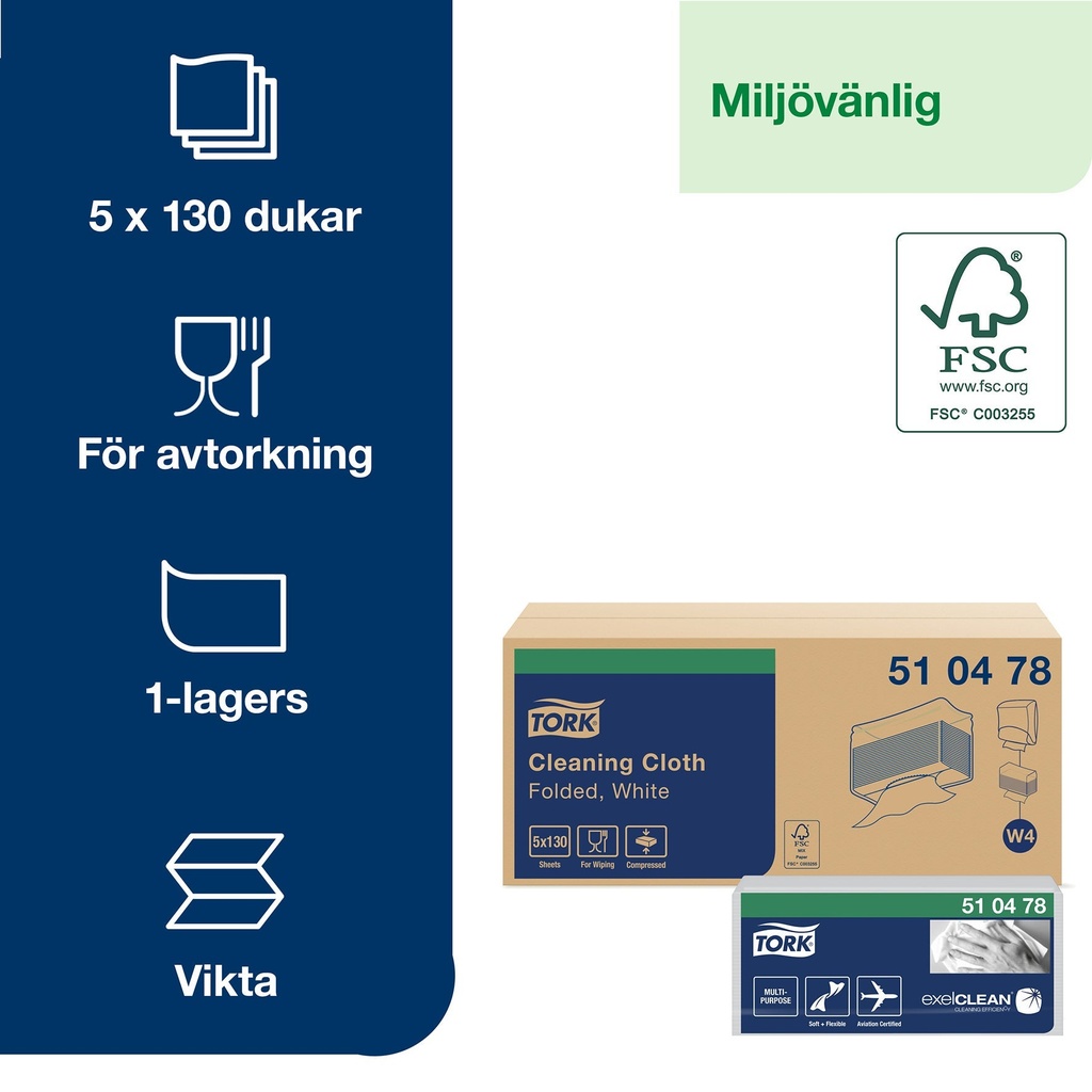 Tork Rengöringsduk Mjuk