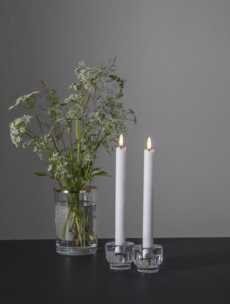 Antikljus Flamme 25cm 2-p