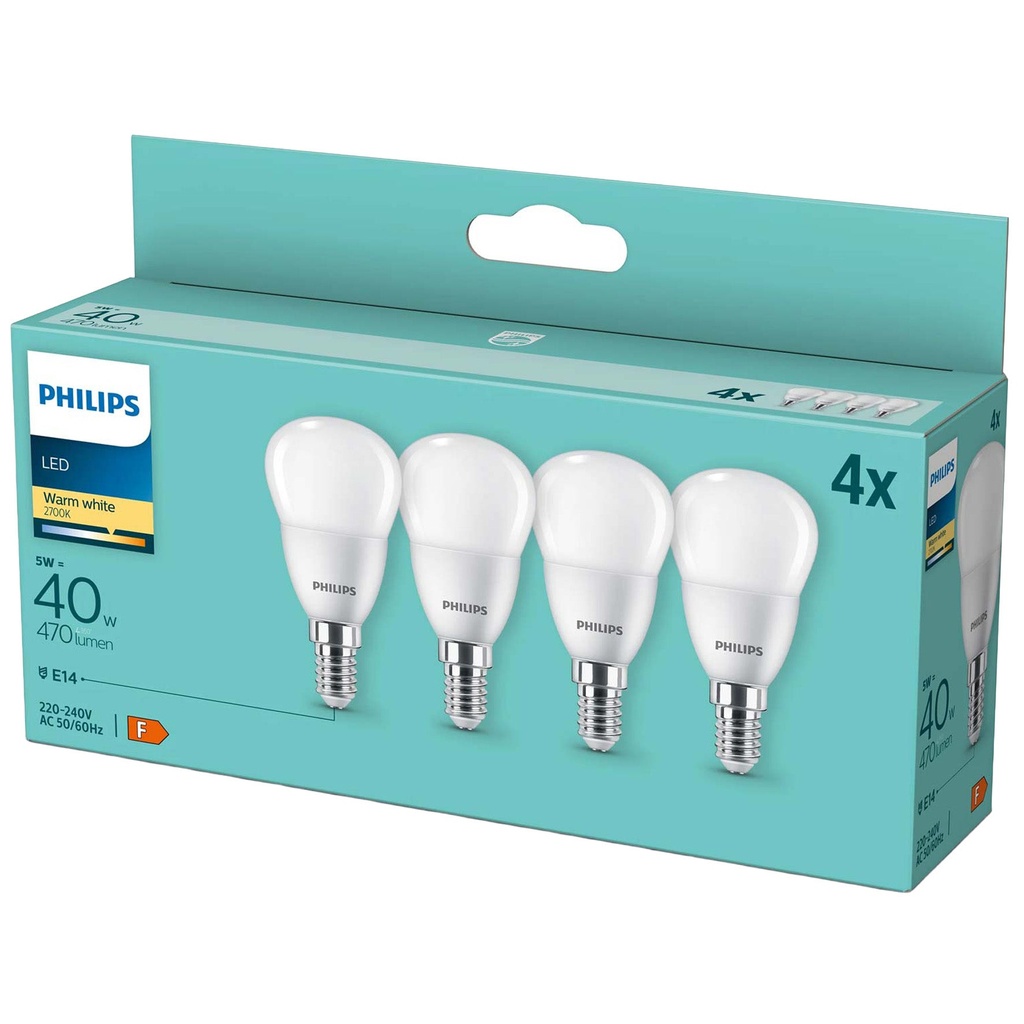LED-lampa E14 Klot 470lm 4/fp