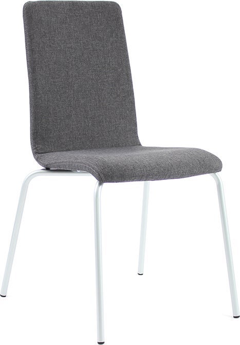 Stol Bristol mörkgrå/krom