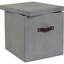 Box Bigso Logan canvas grå