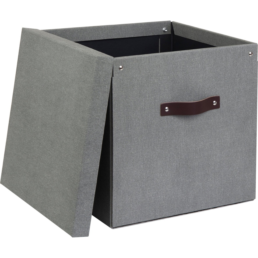 Box Bigso Logan canvas grå