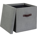 Box Bigso Logan canvas grå
