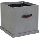 Box Bigso Logan canvas grå
