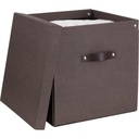 Box Bigso Logan canvas brun