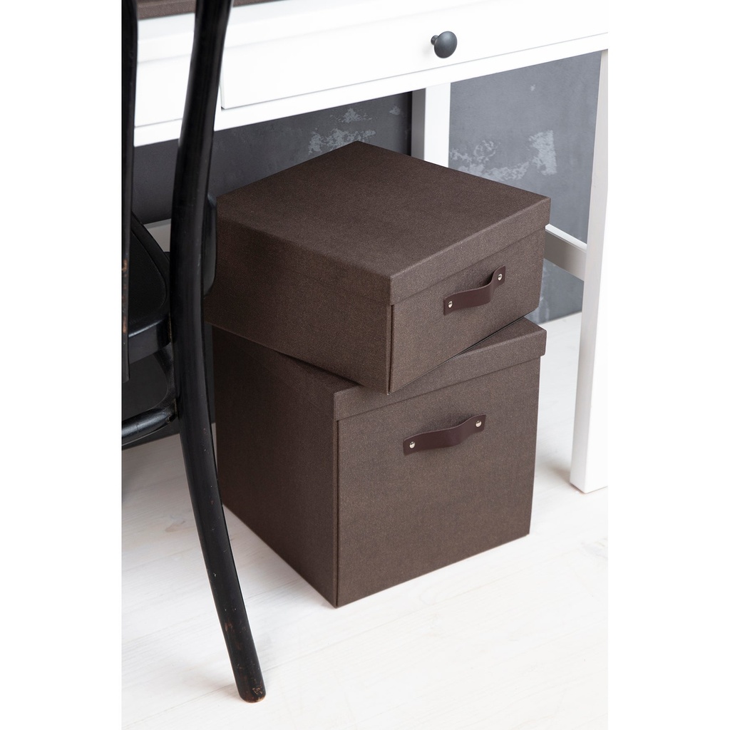 Box Bigso Logan canvas brun